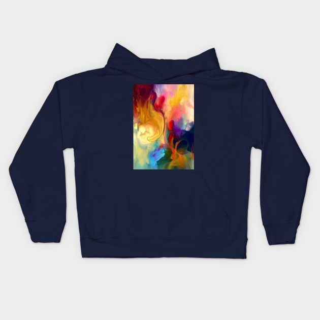 Color splash texture 2 Kids Hoodie by MCAshe spiritual art 